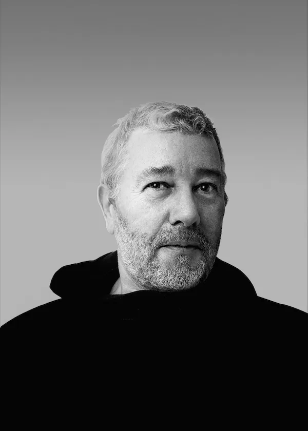 Tasarımcı Philippe Starck’ın siyah-beyaz portresi
